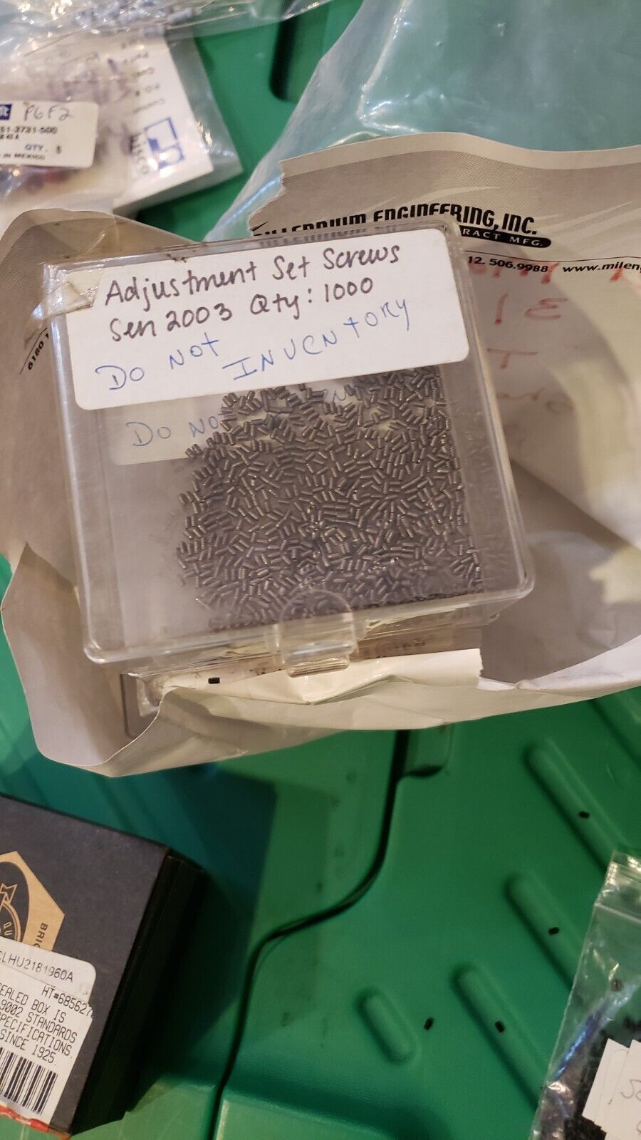 LOT 3000 Brighton (?) Adjustment Socket Set Screws Cup Point 0-80 3/32 S... - $121.59