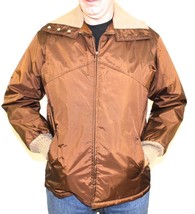 Authentic VTG 70s Peters Ski Wear Coat 40R Copper Iridescent Talon Zip NWOT - $193.05