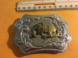 Vintage Bowing Horse Metal Belt Buckle - £15.71 GBP