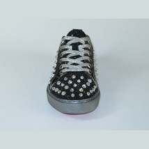 Mens Fancy Shoes By FIESSO AURELIO GARCIA, Spikes Rhine stones 2413 Black image 3