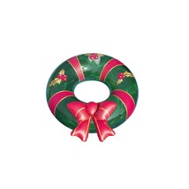 Christmas Wreath Inflatable Pool Ring, Multi, One Size - £28.76 GBP