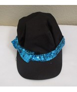 Build A Bear Workshop Black Hat Teal Sequins &amp; Bow - $14.84 CAD