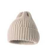 Thick Beanie warm Wool Knit Hat Baggy Cap Cuff Slouchy Skull Hats Ski Khaki - £12.75 GBP