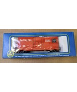HO Scale Burlington Route CB&amp;Q High Cube Freight Train Box Car &amp; Train R... - $174.48 MXN