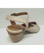 MIZ MOOZ WOMEN&#39;S HEELED ANKLE STRAP  BUCKLE SANDALS BEIGE 37EU / 7US  # ... - $89.05