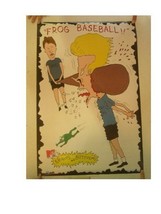Beavis And Butthead Poster Butt Head Frog Baseball &amp; Sporting Wood Huh Huh Huh - £56.49 GBP