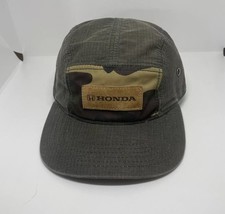Honda Camo Patch Cap &amp; Camo Under Bib Gray Trucker Hat Adjustable Sizing - £17.40 GBP