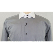 Men Shirt J.Valintin Turkey-Usa 100% Egyption Cotton Axxess Style 1R57-01 black image 7