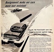 Ford Motor Company Rust Resistance Advertisement 1963 Automobilia Salt D... - $11.25