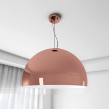 Lilburn 1 Light Single Dome Pendant Mid Century Copper Metallic Everly Quinn 22&quot; - £239.79 GBP