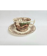 1940 Royal Staffordshire Rural Scenes Wilkinson Tea Cup &amp; Saucer - $42.01 CAD