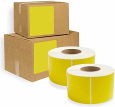 4000 Zebra Eltron Direct Thermal Shipping Labels 4x6 Yellow 3-Core - $181.94