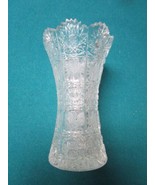 CZECHOSLOVAKIAN BOHEMIA CRYSTAL CUT VASE 6&quot; QUEENS LACE STYLE [GL-10] - €68,53 EUR