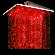 Bathroom Shower Set LED Shower Head Ceiling Rainfall Spray - 24&quot;, Brushed Nickel - £1,156.87 GBP