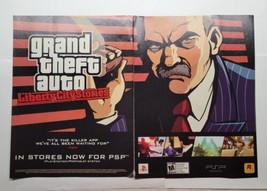 GTA Grand Theft Auto Liberty City Stories PSP 2006 Double Page Magazine Print Ad - £11.84 GBP
