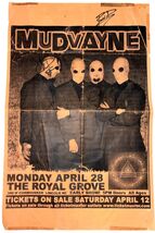 Mudvayne All Members Chad Gray, Greg Tribbett Autographed 17x11" Paper P... - $49.49