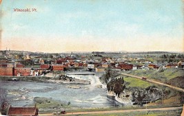 Winooski Vermont~Birds Eye View~Robbins Brothers 1910s Postcard - £5.50 GBP
