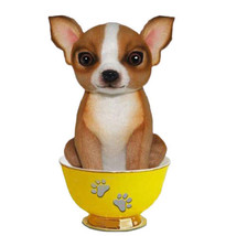 Realistic Dog Tea Cup Plush Toy 15cm - Chihuaha - £37.46 GBP