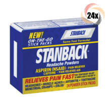 Full Box 24x Packs Stanback On The Go Headache Powders  ( 6 Sticks Per P... - $49.38