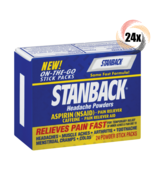 Full Box 24x Packs Stanback On The Go Headache Powders  ( 6 Sticks Per P... - €43,27 EUR
