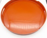 Ingrid Chicago Bright Orange Melmac Large Tray Serving 15” Diameter Vint... - $39.99