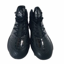 New ADIDAS MEN'S Football Cleats Triple Black Shoes Q16058 Black Size: US 13 - $56.95