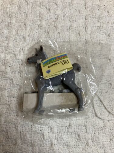 Safari Ltd Arabian Dapple Grey Foal Animal Figure Gray Horse Baby - $23.38