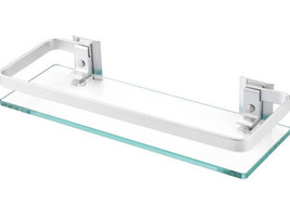 KES Bathroom Glass Shelf Aluminum Tempered 8MM Extra Thick 2 pack 13”x 4” - £37.45 GBP