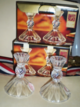 Candle Sticks - set of 2 Crystal Candle Sticks - £7.89 GBP