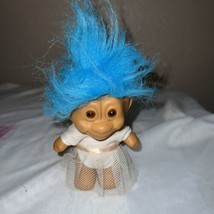 Vintage Russ Ballerina Troll Doll Blue Hair - £11.83 GBP