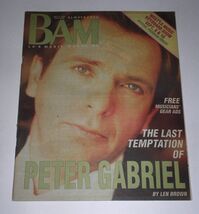Peter Gabriel BAM Magazine Vintage 1989 Genesis The Last Temptation Of C... - $29.99