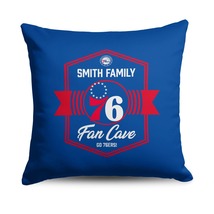 NBA Philadelphia 76ers Dominion Personalized Throw Pillow 18×18 Inches - £31.40 GBP