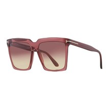 Tom Ford FT0764 69T Shiny Bordeaux/Bordeaux Gradient 58-16-140 Sunglasse... - $209.71