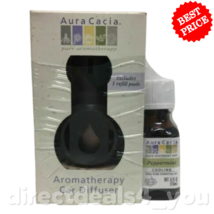 Aura Cacia Aromatherapy Car Diffuser With Peppermint Oil - £18.19 GBP