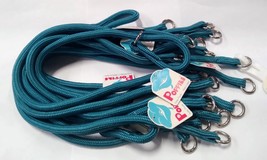 HAMILTON Round Braided Nylon Choke Dog Collar, 20&quot; x 3/8&quot;, Teal - Lot of 12 - £28.20 GBP