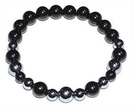 6mm Terahertz &amp; Black Tourmaline bracelet - $21.07