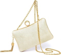 Clutch Purses for Women Wedding Women&#39;s Evening Handbags Evening Bag (Gold) - £18.05 GBP
