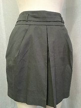 Club Monaco Women&#39;s Skirt Gray Belted Fully Lined Two Pocket Skirt Size 8 - £22.19 GBP