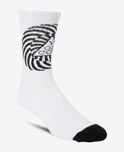 Volcom Mens Vibes Socks Pair Size One Size Color White - £14.41 GBP