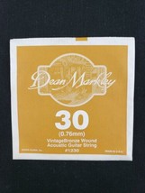 Dean Markley 30 0.76mm VintageBronze Wound Single Acoustic Guitar String #1230 - £4.68 GBP