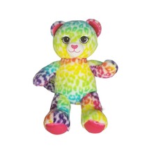 Build a Bear Rainbow Leopard Cheetah Cat Plush Stuffed Animal toy BAB Teddy 2016 - £15.80 GBP