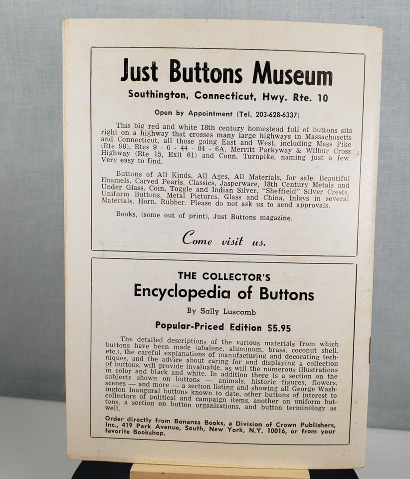 Just Buttons May 1972 "The Button Collectors' Magazine" Vol 30 No. 8 Item image 9