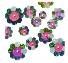 20 Marguerite Beads Vitrail Foil 6mm 8mm 10mm 12mm 14mm Lochrose Margarita - $18.51