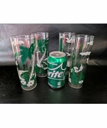 Lot De 4 Mcm White Palmiers Oiseau Hawaïen Tom Collins Verre 7 IN Grand - $68.55 CAD