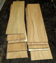 Ten (10) Pieces Kiln Dried Sanded Thin Butternut Lumber Wood 12&quot; X 3&quot; X 1/8&quot; - £27.55 GBP