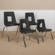 Advantage Black Student Stack School Chair - 18-inch - £85.73 GBP