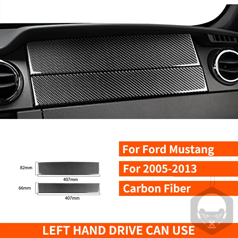 Mustang gt 2005 2009 s197 carbon fiber sticker center control steering wheel gear shift thumb200