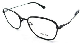 Prada Eyeglasses Frames PR 64WV 1AB-1O1 50-19-145 Shiny Black Made in Italy - $109.37