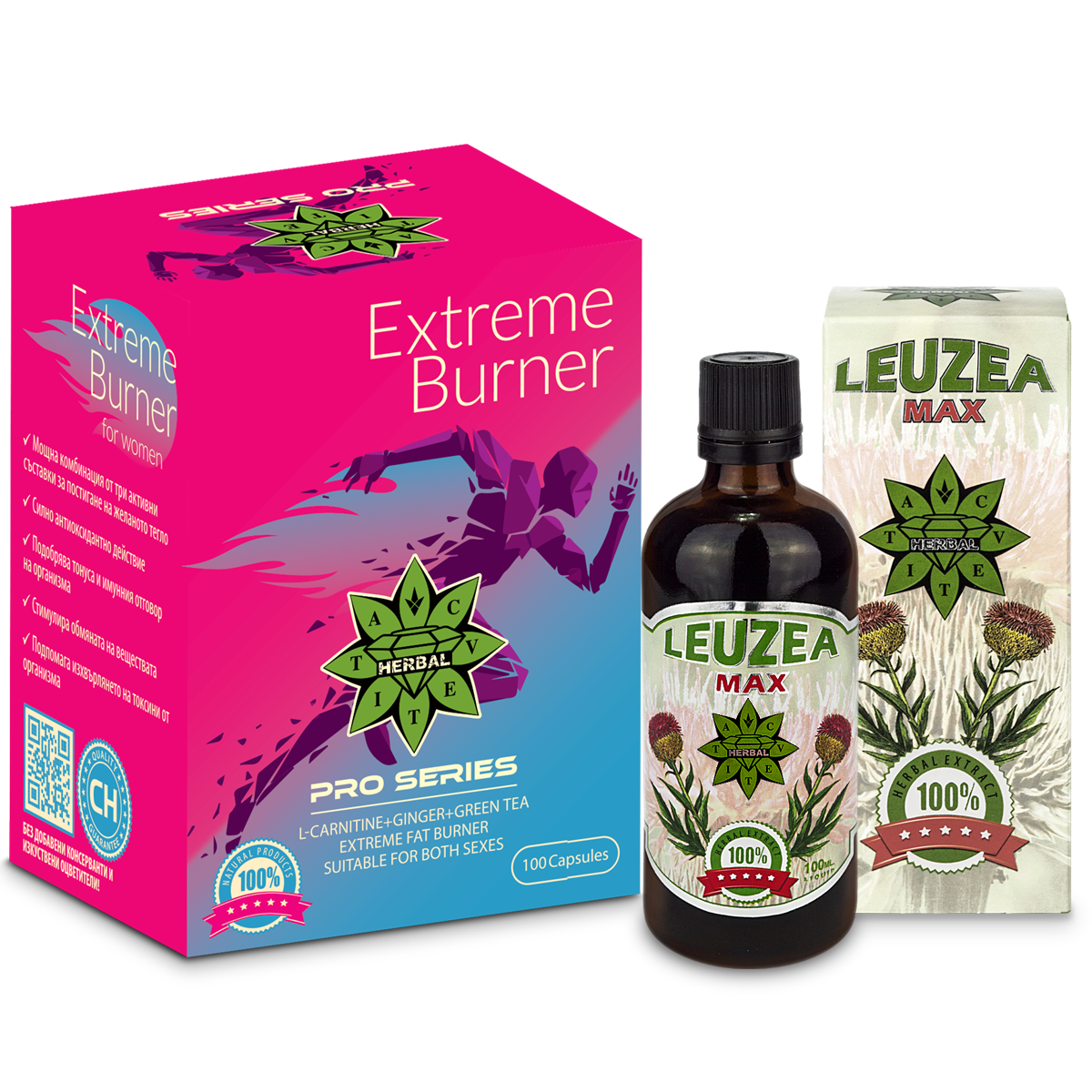 Leuzea + Extreme Burner 100 capsules - Muscle Growth, Weight Loss, Fat Burner - $73.08