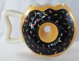 Donut Chocolate Frosted Sprinkled Coffee Mug Big Mouth Toys Cup - £8.91 GBP